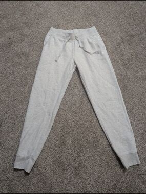 Champion Heather White Cuffed Seeatpants